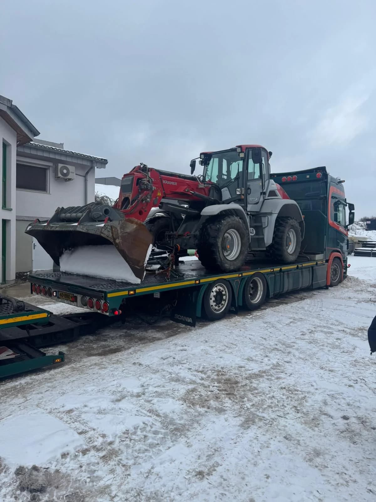 Kramer Radlader Tieflader Transport Winterdienst NRW — Kettenstark